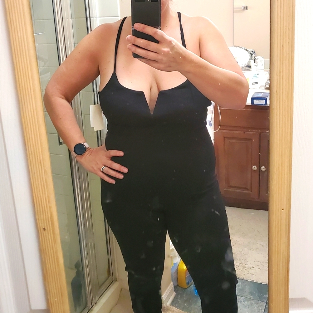 Black jumpsuit size L open back